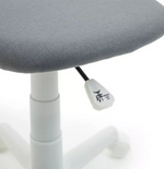Home Fabric Office Chair Grey | Swivel Office Desk Chair Furniture