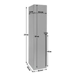 Munich 1 Door Wardrobe - Anthracite | Modern Minimalist Aesthetic