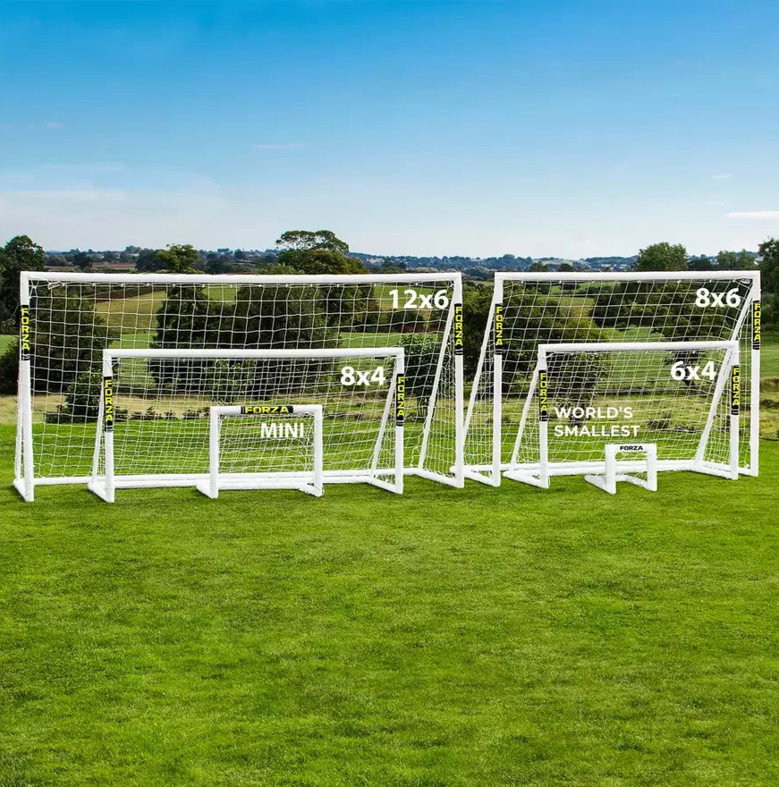 FORZA 8ft x 6ft Football Goal | Garden Football Goal Post Net Soccer Training Eq