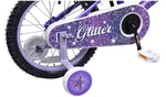 Pedal Pals Glitter 16 Inch Kids Mountain Bike Purple | Children’s Bicycle Bike