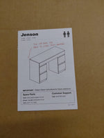 Home Jenson 5 Drawer Dressing Table Desk White Gloss (B GRADE 1021.)
