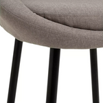 Habitat Hermione Fabric Bar Stool - Grey
