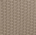 Keter Iowa 2 Seater Rattan Effect Garden Bistro Set Cream | Outdoor Patio Set