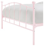 Home Fleur Double Metal Bed Frame - Pink