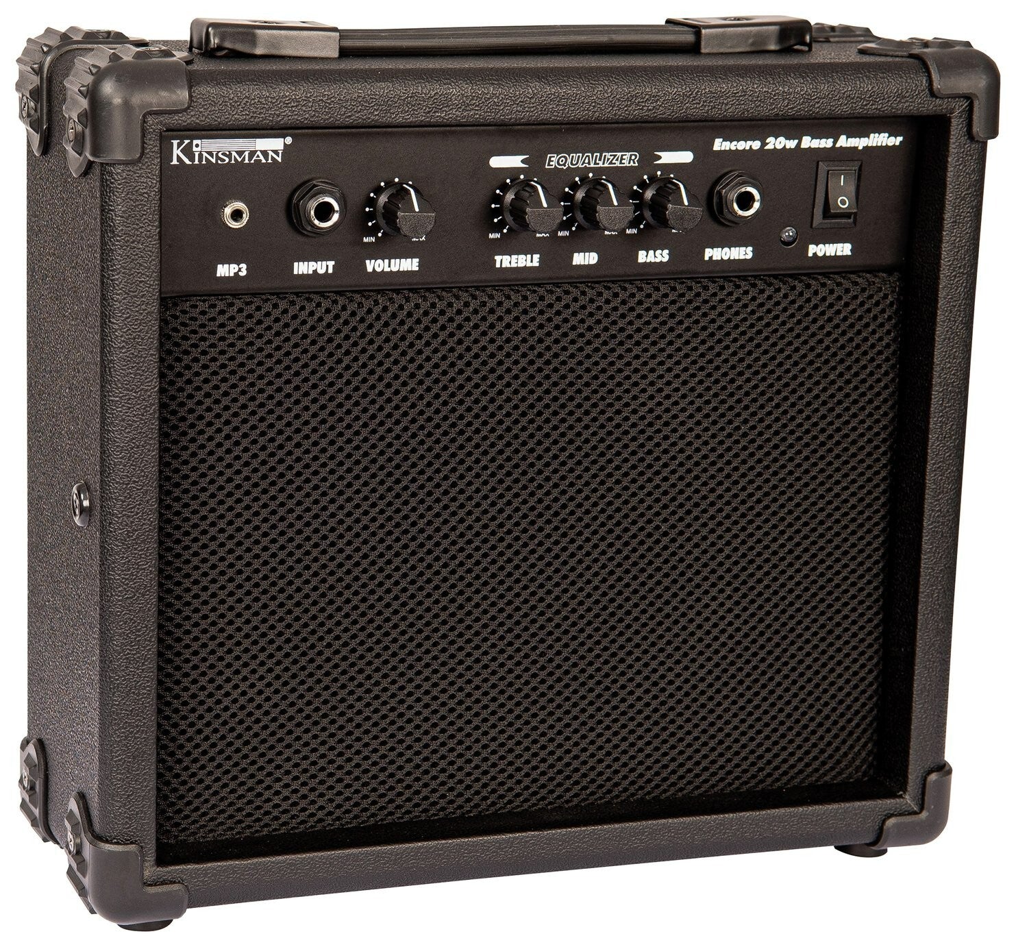 Encore E40 Full Size Bass Guitar Pack - Black