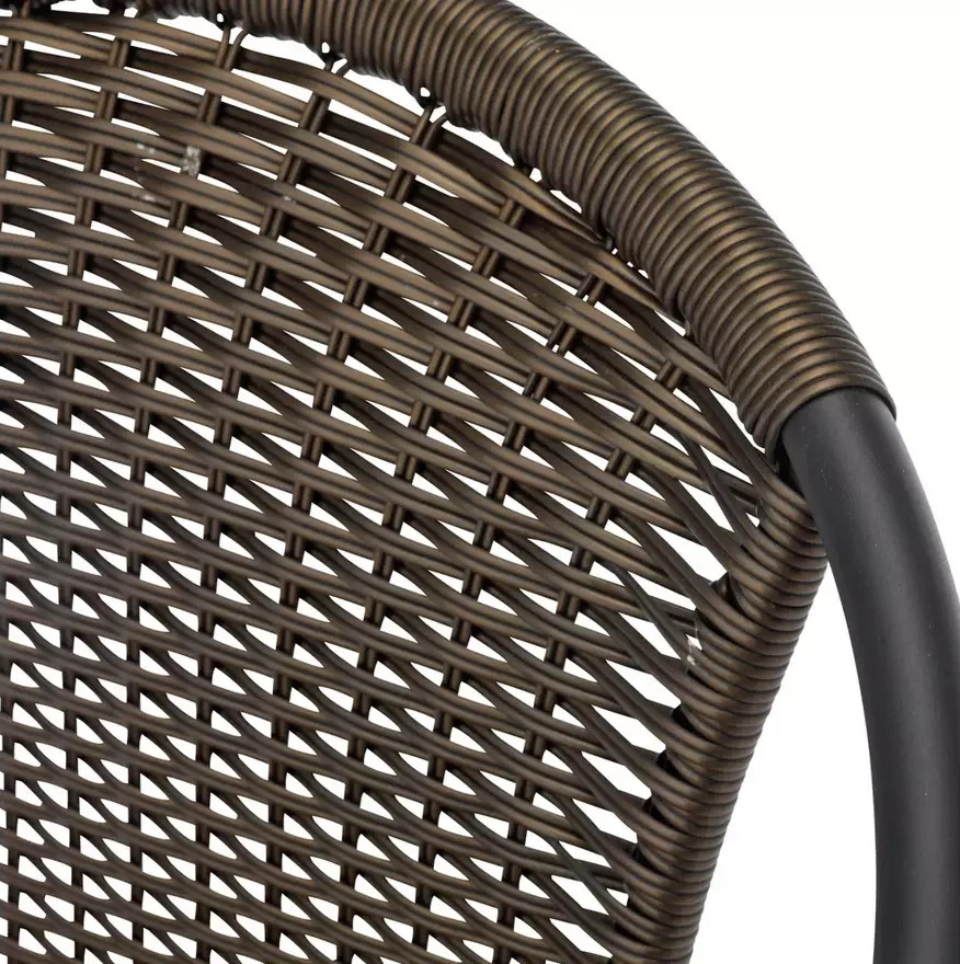 Home 2 Seater Rattan Effect Garden Bistro Set - Brown | Outdoor Patio Furniture