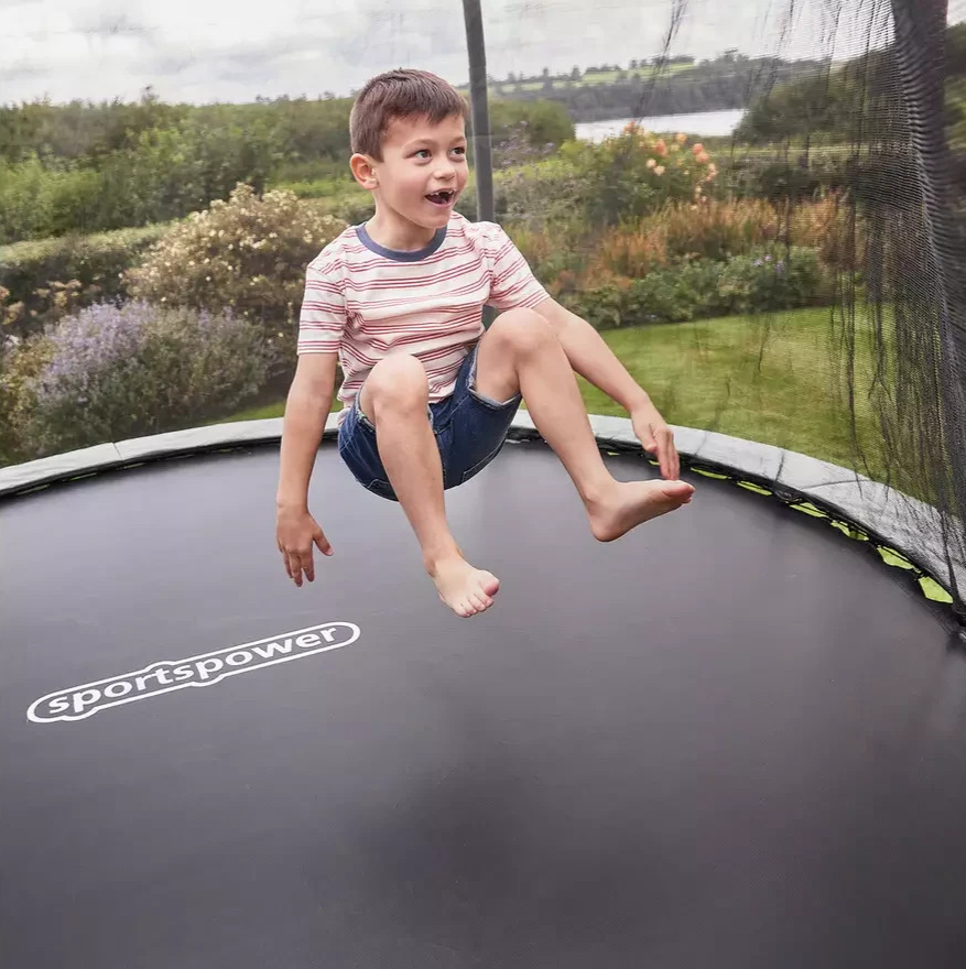 Sportspower 10ft Outdoor Kids Trampoline with Enclosure