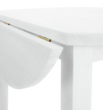 Home Kendal Solid Wood Dining Table & 4 White Chairs | Dining Set for Kitchen