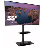 AVF AR-UN60BB Up to 70 Inch TV Stand Black | Modern TV Entertainment Unit