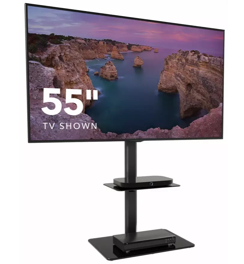 AVF AR-UN60BB Up to 70 Inch TV Stand Black | Modern TV Entertainment Unit