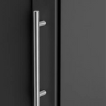 Munich Panelled Corner 1 Door Wardrobe Anthracite | Space Saving Bedroom Storage