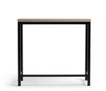 Habitat Zayn Metal 2 Seater Bar Table Black Birch | Breakfast Table