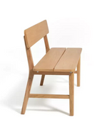 Nel Wood Oak Dining Bench Natural | Wooden Kitchen Dining Seating Furniture