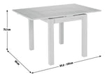 Clifton Extending 2-4 Seater Dining Table - Natural | Expandable Dining Setup