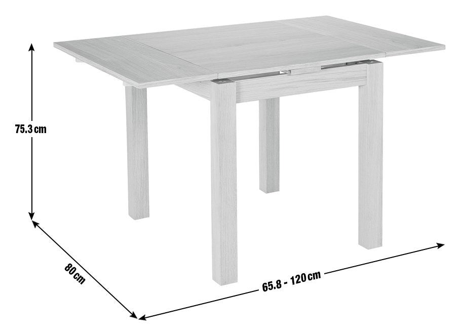 Clifton Extending 2-4 Seater Dining Table - Natural | Expandable Dining Setup