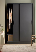 Nova 2 Door Sliding Wardrobe - Anthracite (B GRADE 1120)