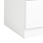 Home Brisbane 5 Drawer Chest White | Modern Storage Cabinet Dresser Furniture