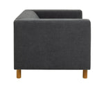 Moda Fabric Compact 2 Seater Sofa - Grey ( B Grade 40715 - 40716 )