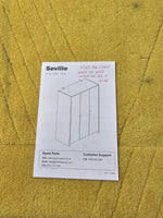 Seville 3 Door Wardrobe - Oak Effect (B Grade)