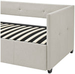 Home Tamara Trundle Day Bed - Natural | Sofa bed for small rooms