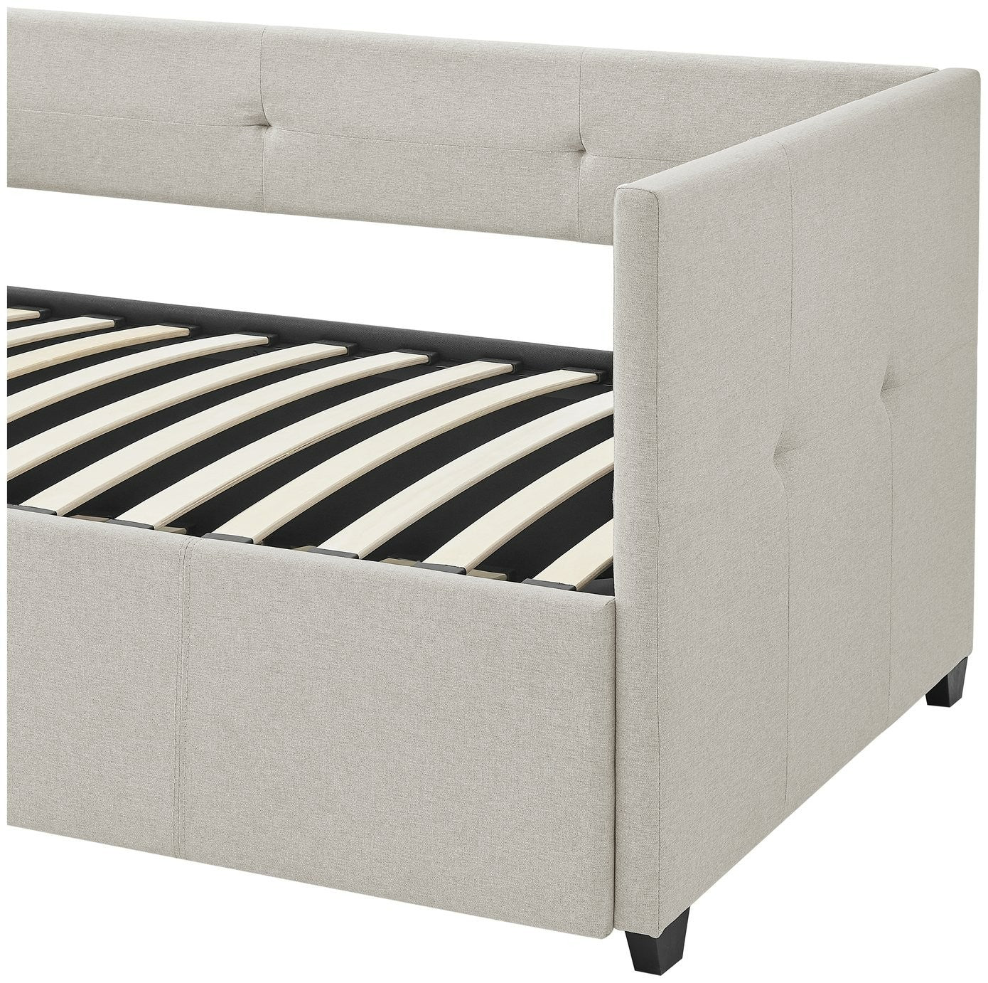 Home Tamara Trundle Day Bed - Natural | Sofa bed for small rooms