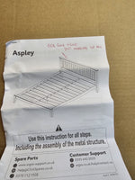 Home Aspley Kingsize Wooden Bed Frame - White ( B Grade )