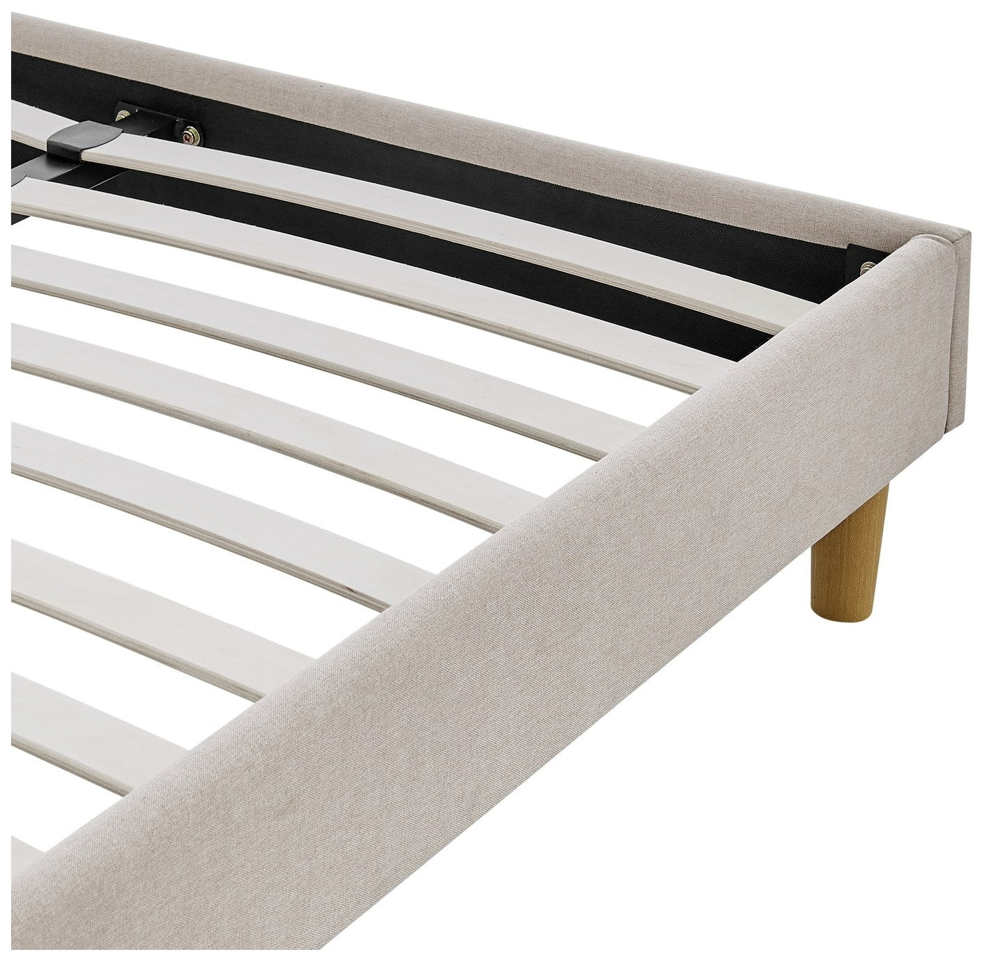 Arthur Platform Kingsize Bed Frame - Natural | Sleek low profile platform bed