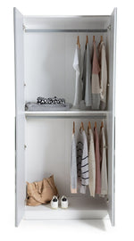 Munich 2 Door Wardrobe - White | Double door wardrobe