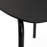 Stella Wood Effect Dining Table & 4 Black Chairs