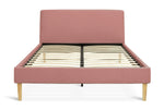 Ren Small Double Fabric Bed Frame - Pink | Stylish Sleeping Solution