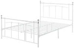 Yani Kingsize Metal Bed Frame - White