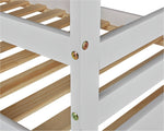 Josie Shorty Bunk Bed Frame - White | Multi Level Sleeping Setup