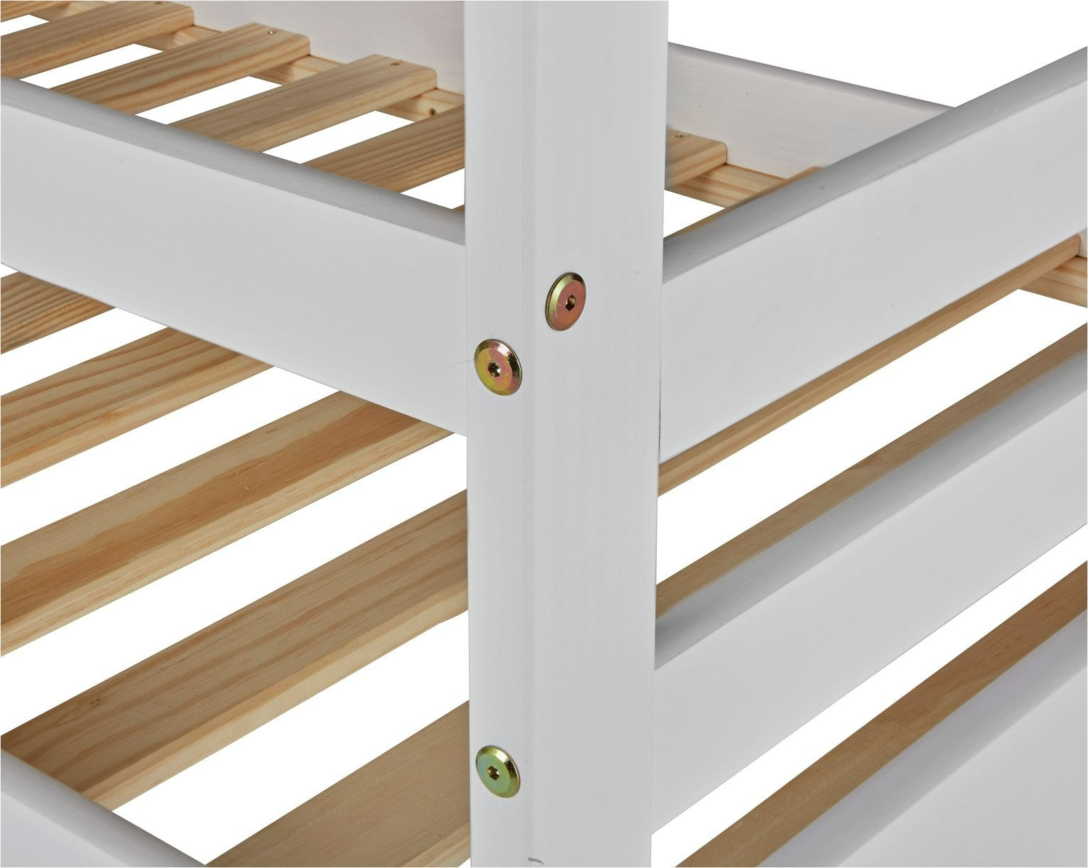 Josie Shorty Bunk Bed Frame - White | Multi Level Sleeping Setup