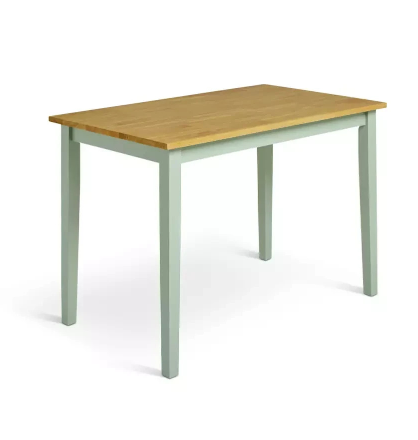 Home Chicago Sage Green Dining Table & 4 Chairs | Kitchen Dining Room Furniture 