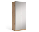 Munich 2 Door Mirror Wardrobe - Oak Effect | Modernity Style Walk-In Closet