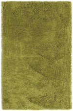 Noodle Plain Olive Shaggy Rug - 230x160cm