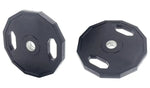 Pro Fitness Olympic Rubber Weight Plates 2 x 15kg | Bumper Discs for Barbell
