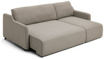 Stanley Fabric 3 Seater Sofa Bed - Natural | Sofa Bed's Smart Design