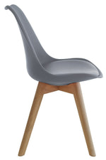 Habitat Jerry Pair of Dining Chair - Grey
