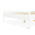 Chiltern Spindle Double Wooden Bed Frame - White | Harmonious Sleep Setup