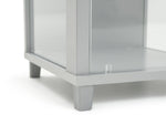 Home 1 Door Glass Display Cabinet - Silver | Modern Home Showcase