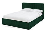 Home Pandora Kingsize End Lift Ottoman Bed - Green | lift-up storage bed