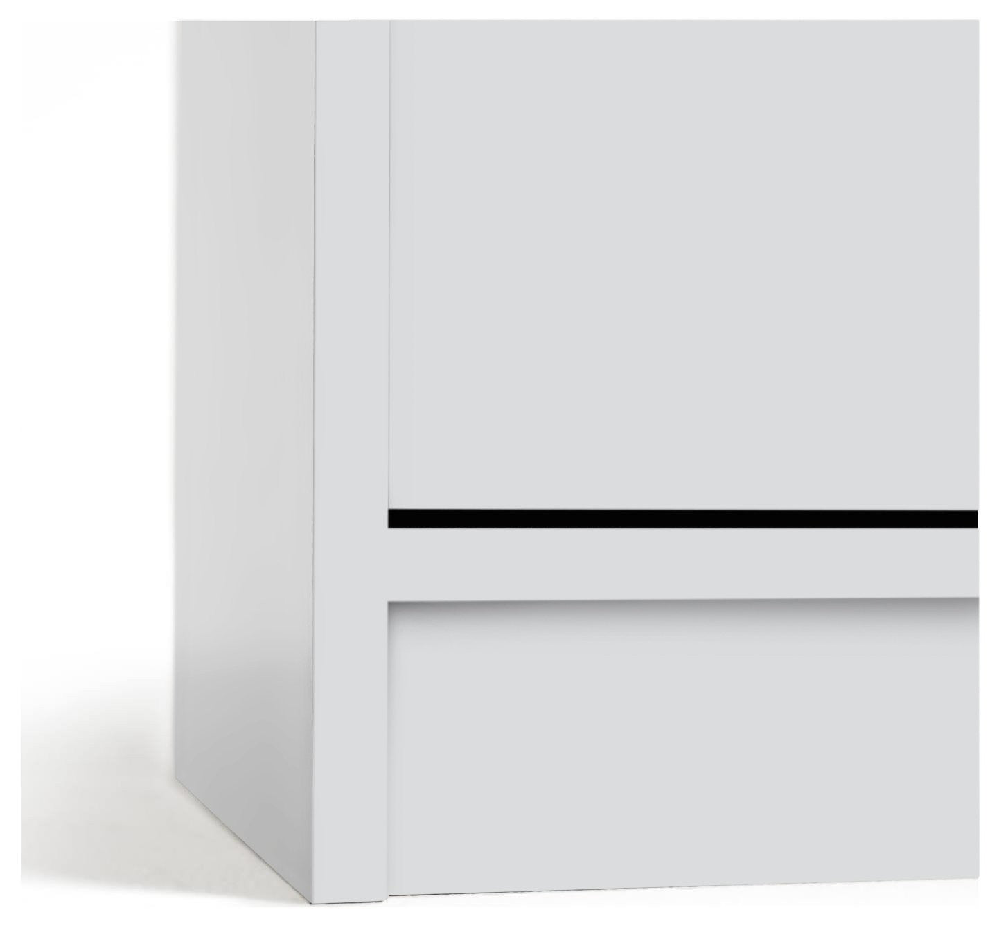 Home Corners 2 Door TV Unit - White | TV Stand with Storage