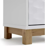 Zander Tallboy White | Tall Storage Cabinet Furniture Unit
