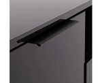 Home Hayward 2 Drawer TV Unit Black | Living Room Entertainment Stand Cabinet