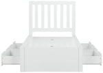 Birlea Appleby Single Wood Effect Bed Frame - White