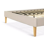Original And Home Ren Kingsize Bed Frame Beige | Modern Bedroom Furniture