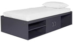Freddie Cabin Bed Frame - Anthracite | Grey Kids Storage Bed Frame with Drawers