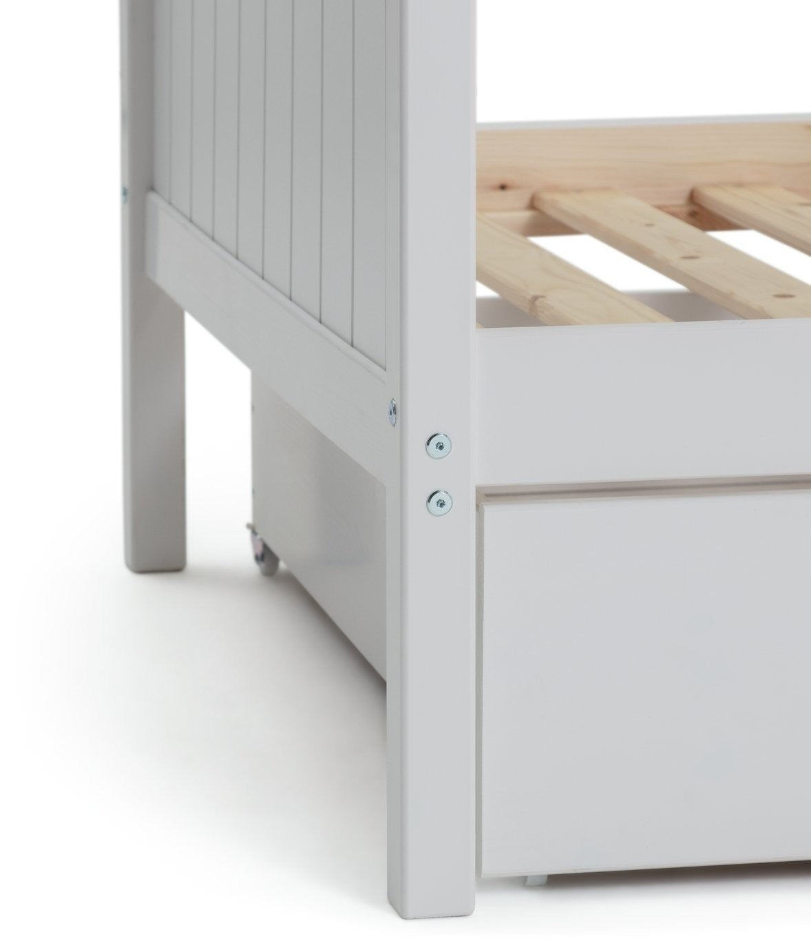 Detachable Bunk Bed with Trundle - White | Convertible Bedroom Setup