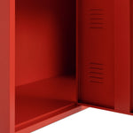 Habitat Stevie 3 Door Locker - Red